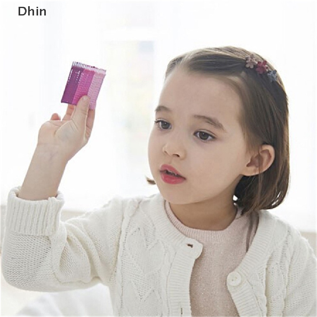 Bộ 50 Kẹp Tóc Nhựa Hình Hoa Mini Dễ Thương Cho Bé Gái