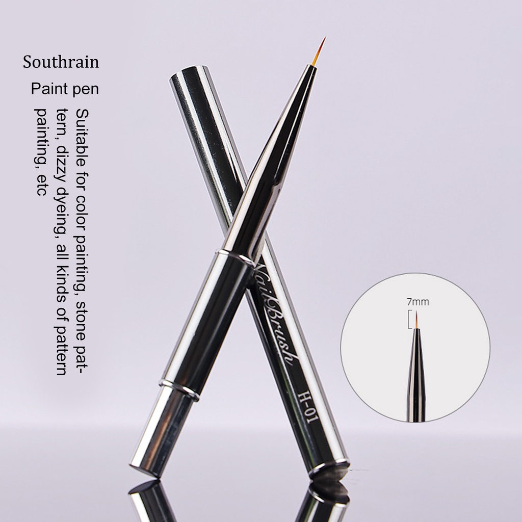 Bút Lông Mềm Vẽ Móng Nghệ Thuật DIY Không Phai Màu Kèm Vỏ Đựng