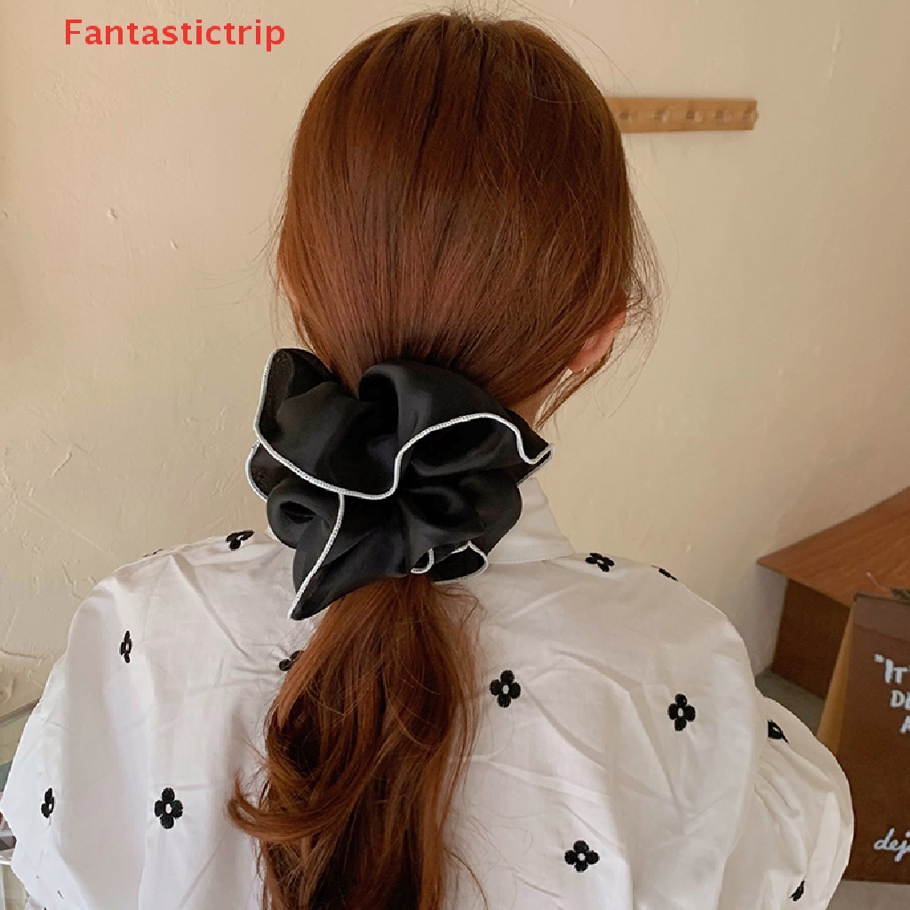 Dây Buộc Tóc Organza Màu Trơn Mùa Hè Cho Nữ Mới