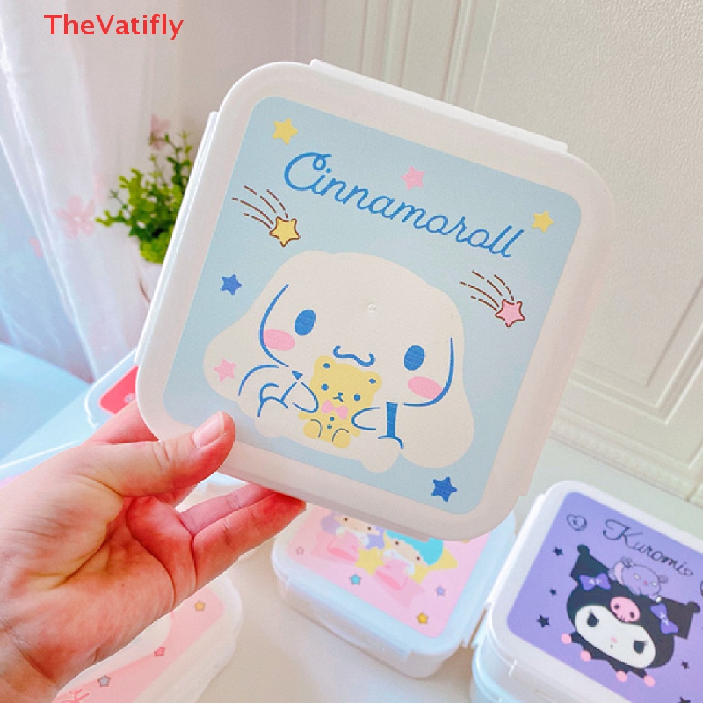 1 Hộp Đựng Cơm Trưa Bằng Nhựa Cách Nhiệt In Hoạt Hình Dễ Thương