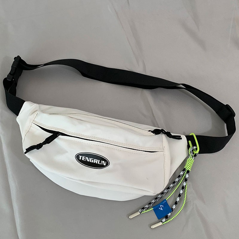 Túi Đeo Chéo Ngực Vải Canvas Phong Cách Thể Thao Thời Trang Cá Tính Cho Nữ