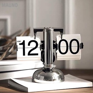 Mauno kỹ thuật số lật xuống đồng hồ retro tối giản đơn chân cơ tự động để bàn cho phòng khách gia đình