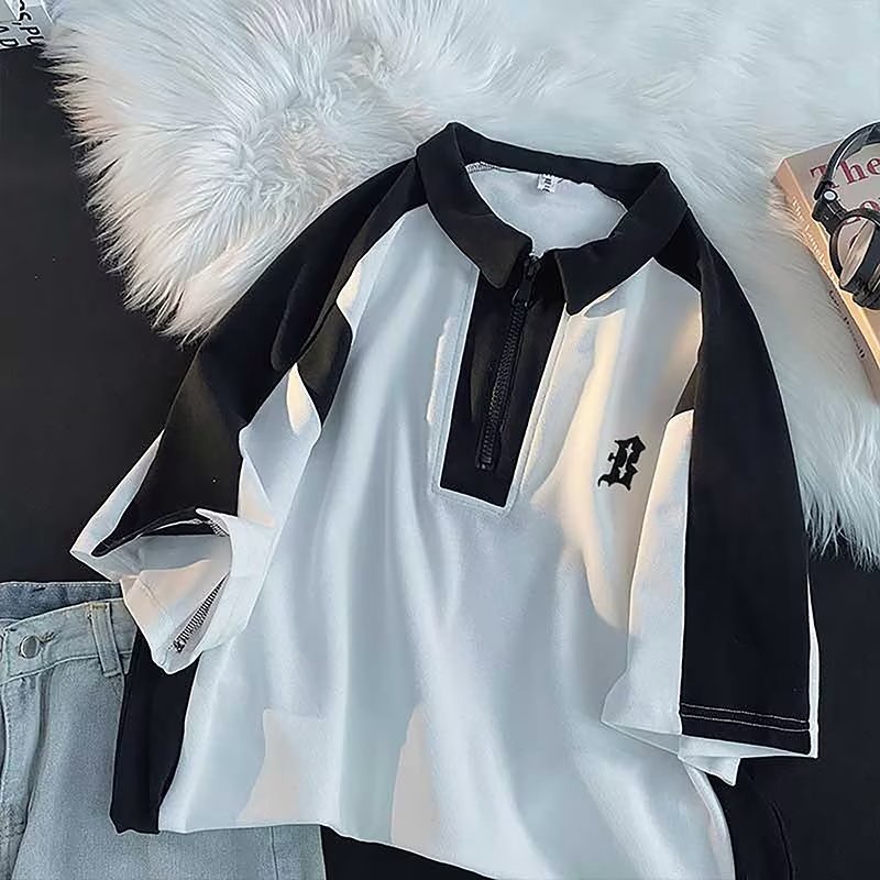 Áo Nỉ Nam Dài Tay Cổ Bẻ Thời Trang Hàn