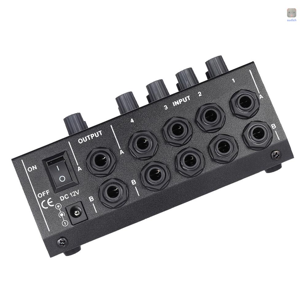 Máy Trộn Âm Thanh Mono / Stereo 8 Kênh Kèm Bộ Chuyển Đổi Nguồn