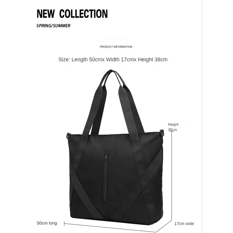 Nam Túi Xách Đeo Vai Vải Oxford Chống Thấm Nước Sức Chứa Lớn Phong Cách Thể Thao Cho Nam