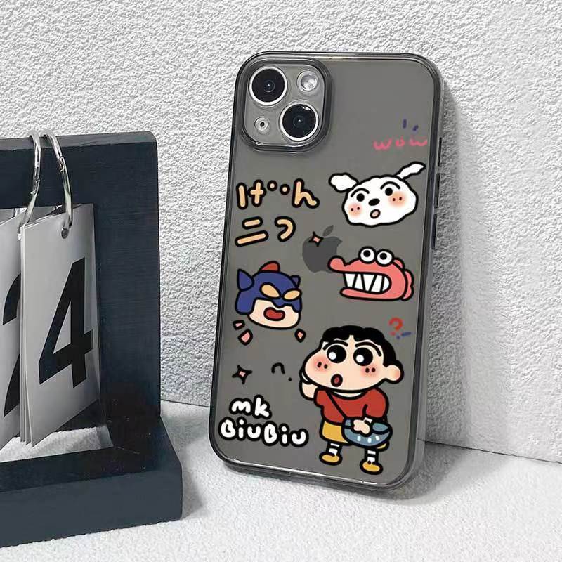✅Ốp Điện Thoại Trong Suốt In Hình Cậu Bé Bút Chì Shin-Chan Chống Bụi Bẩn Cho Iphone13 8 14 xr 1112 xs V4EX