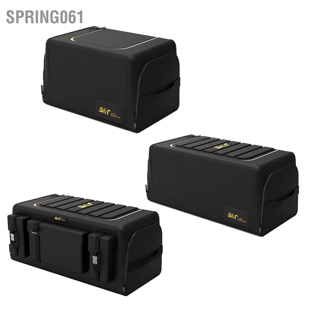 Spring061 Cốp Xe Ô Tô Công Suất Lớn Vải Oxford 3 Lớp Thiết Kế Thu Gọn Sắp Xếp Lưu Trữ Cho