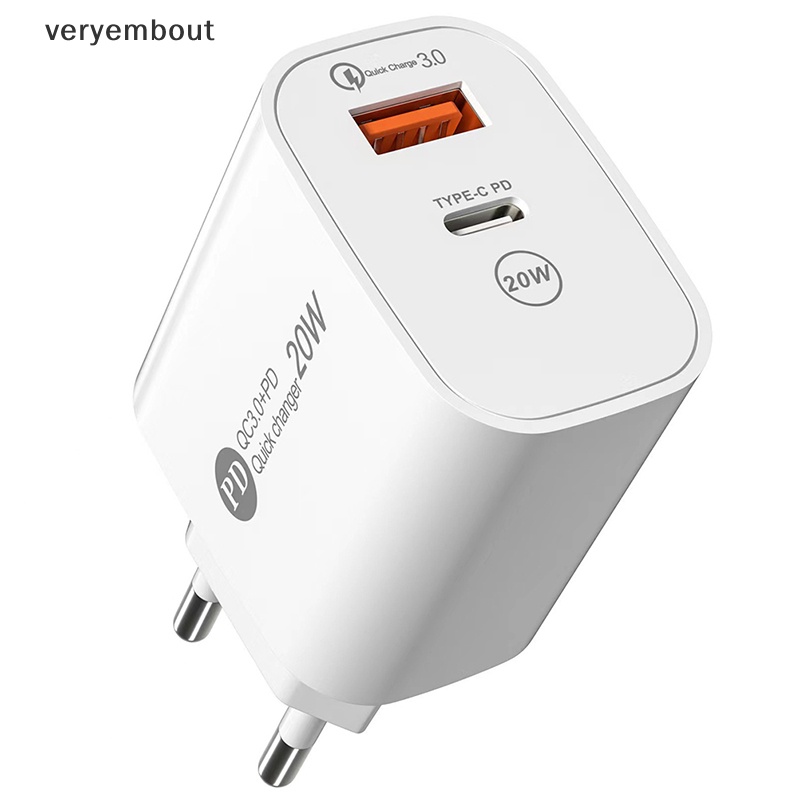 Bộ Sạc Nhanh USB 3.0 PD 20W Cho Điện Thoại