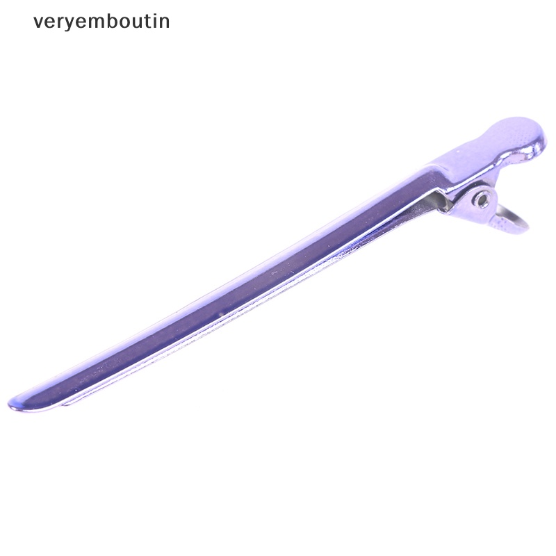 Set 6 Kẹp Mỏ Vịt Bằng Kim Loại Chuyên Dụng Cho Salon Làm Tóc