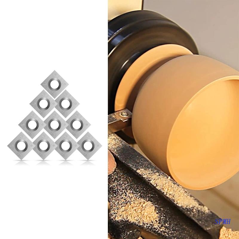 Bộ 10 Đầu Chèn Hình Vuông Bằng Cacbua Thiết Kế Đục Lỗ Chuyên Dụng Làm M