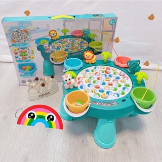 Đồ chơi trẻ em- Bộ đồ chơi câu cá trẻ em 45 chú cá có chân cao cấp
