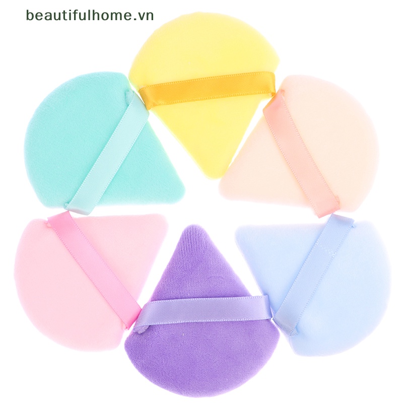 Bộ 12 Miếng Mút Trang Điểm Hình Tam Giác Có Thể Giặt Được