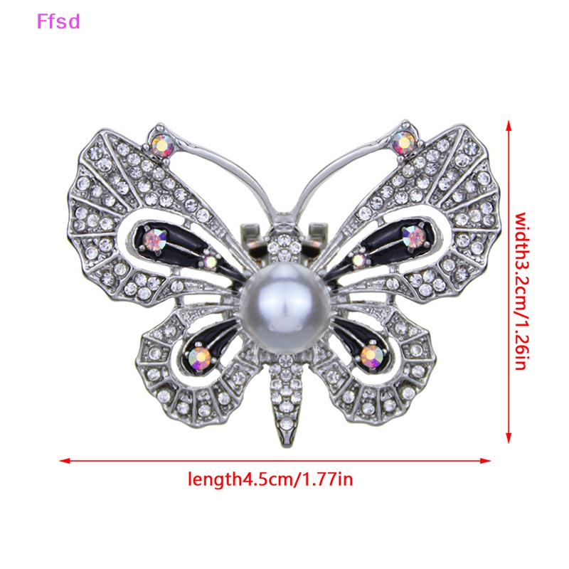 {Ffsd} Kẹp Khóa Giày Hình Bướm Đính Đá Trang Trí Thanh Lịch Dành Cho Bạn Nữ * Bán Chạy