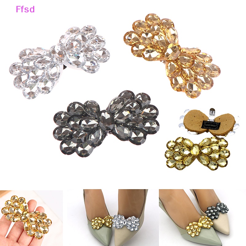 {Ffsd} Kẹp Nơ Kẹp Giày Cao Gót Trang Trí Quyến Rũ Cho Cô Dâu * Bán Chạy