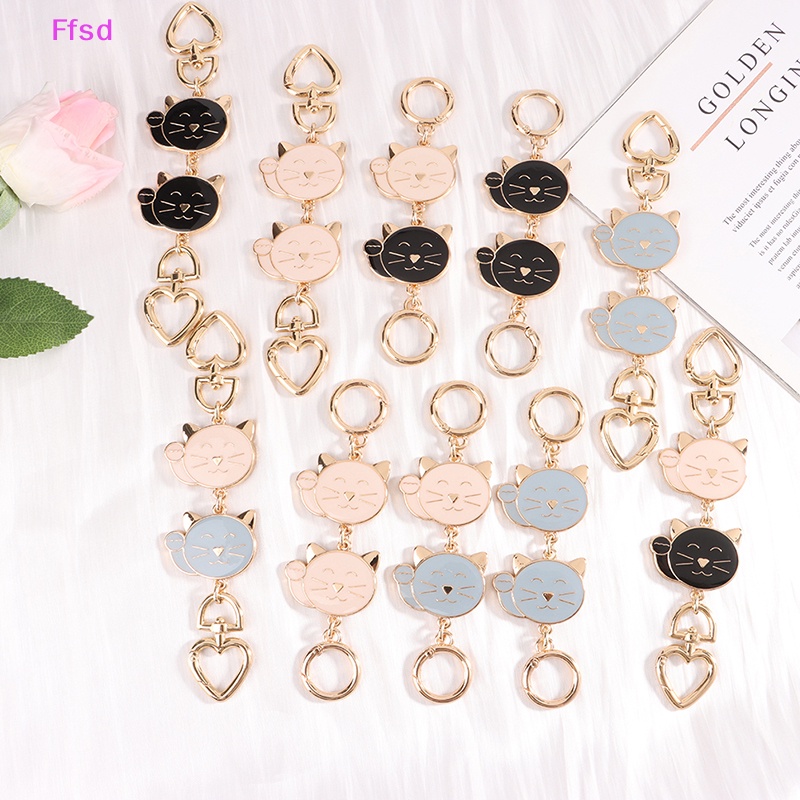 {Ffsd} Dây Xích Thay Thế Cho Túi Xách Hình Mèo Tráng Men Dễ Thương