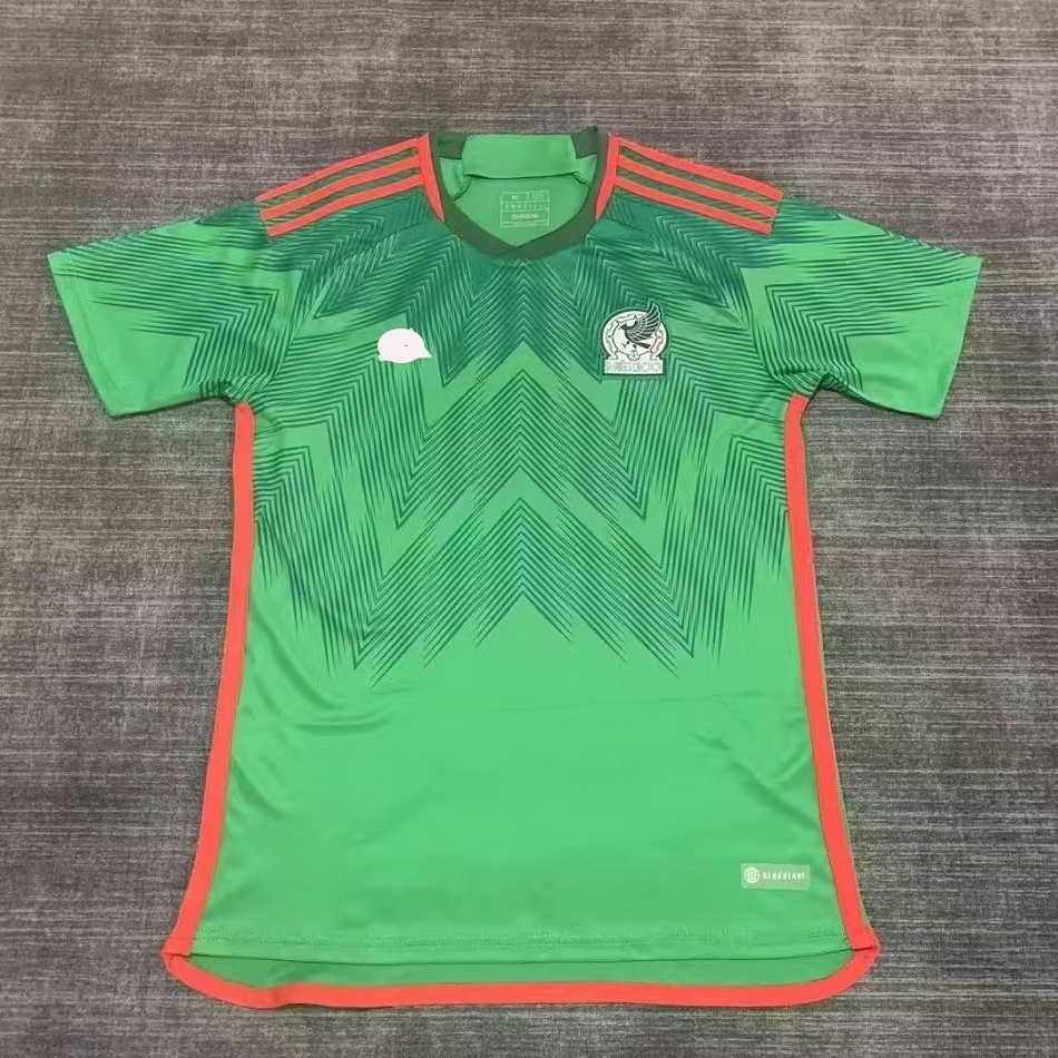 Áo Thun Bóng Đá Tay Ngắn Màu Trắng Đội Tuyển Mexico 2223 2324 Size S-XXL Mexico Thời Trang Cho Nam