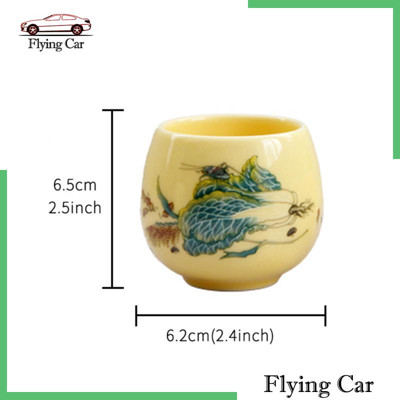 Cốc Uống Trà Bằng Sứ Handmade Phong Cách Trung Hoa Cho Gia Đình / Văn Phòng Lzdjfmy2