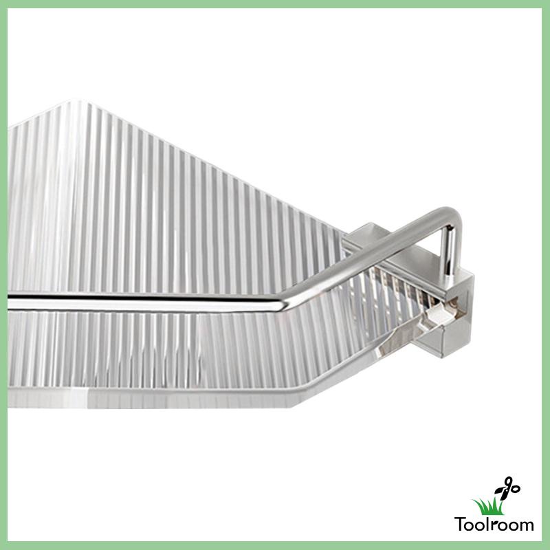 Kệ Đựng Đồ Dùng Gắn Góc Tường Nhà Tắm Chống Gỉ Tiện Dụng