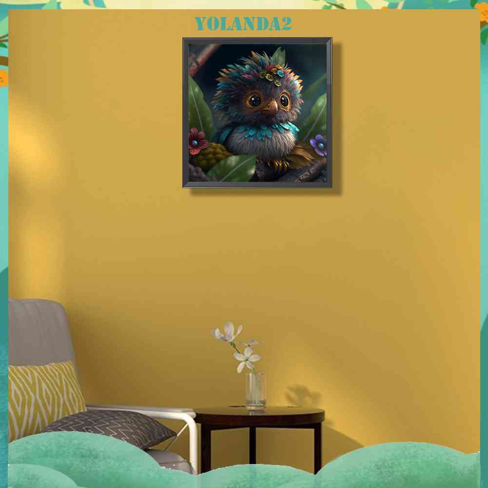 Tranh Đính Đá Kim Cương Toàn Bộ 5D DIY Hình Vẽ Con Cú