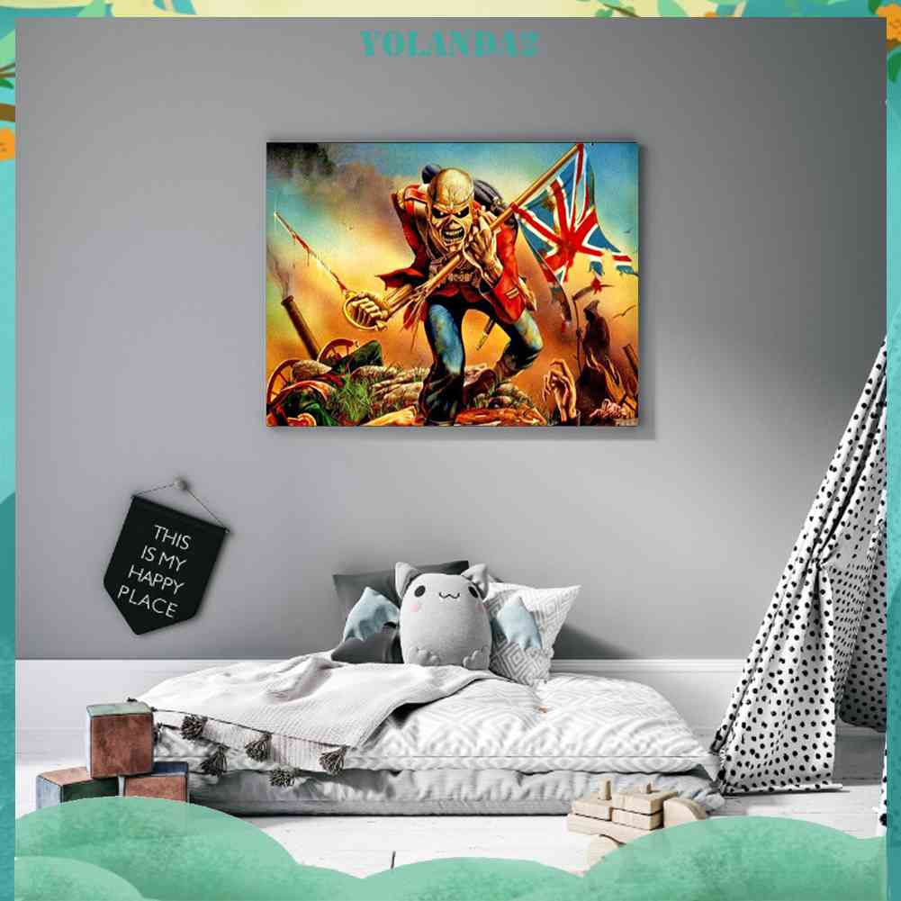 Bộ Tranh Đính Đá 5D Toàn Diện Họa Tiết Đầu Lâu Độc Đáo DIY Dùng Trang Trí