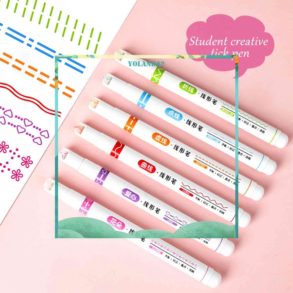 Set 6 Bút Lông Màu Sắc Xinh Xắn