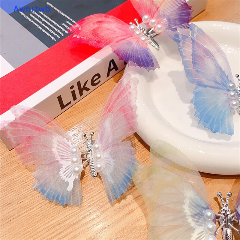 Kẹp Tóc Hình Bướm Phong Cách Cổ Điển Cho Bé Gái Mới