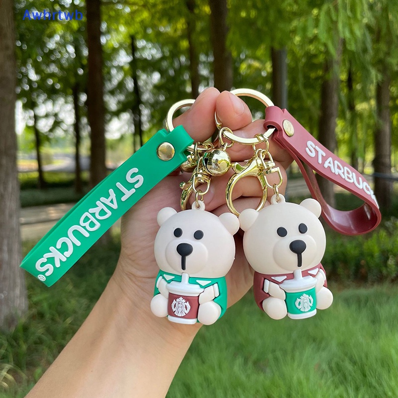 Móc Chìa Khóa Silicon Hình Gấu Bông Ba Chiều Dễ Thương Mới