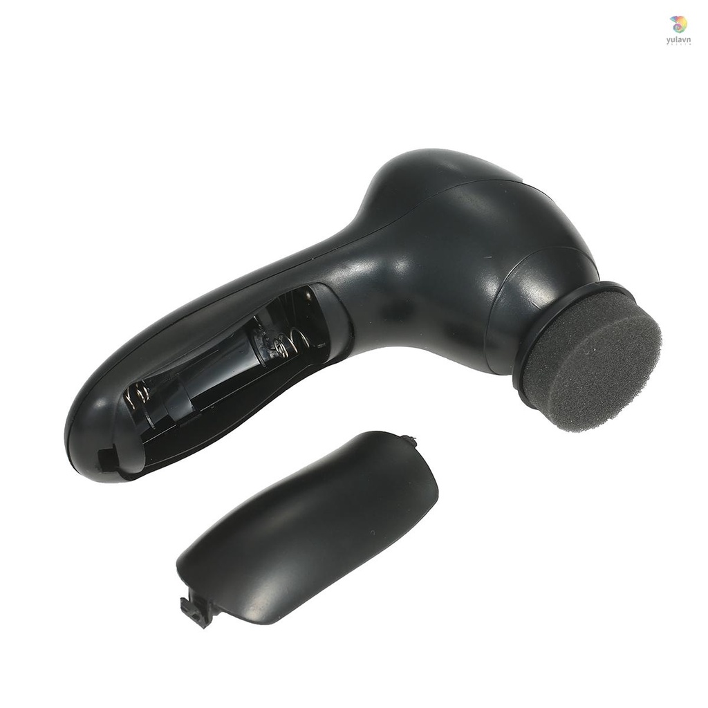 Bộ Dụng Cụ Đánh Bóng Giày Da Mini Cầm Tay Kèm 4 Đầu Bàn Chải Tiện Dụng