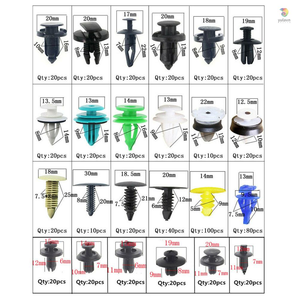 Bộ 620 Kẹp Cố Định Tấm Chắn Cửa Xe Hơi Tự Động