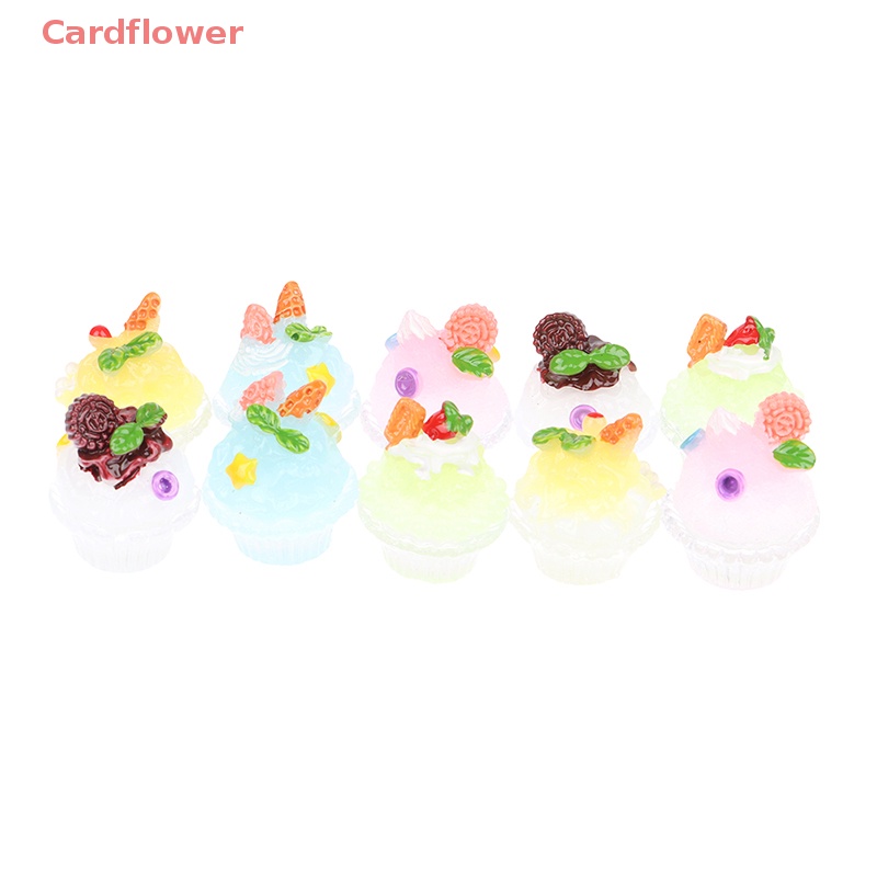 5 Ly Kem Đồ Ăn Tráng Miệng Mini Cho Nhà Búp Bê Mới