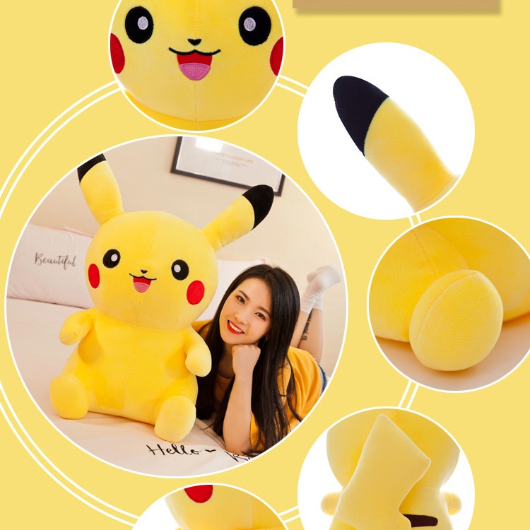 Pikachu Nhồi Bông Dễ Thương Dùng Làm Quà Tặng Cho Bé