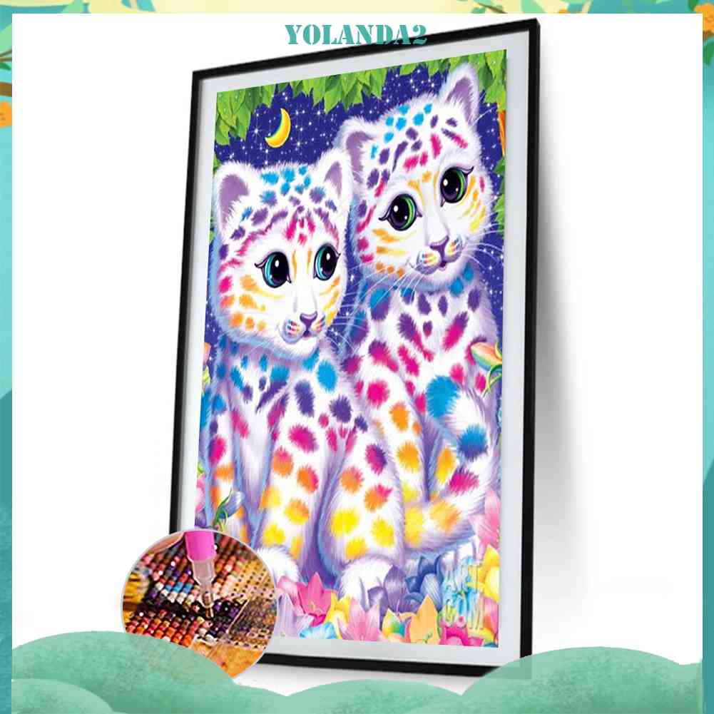 Bộ Tranh Đính Đá 5D Tự Làm Họa Tiết Động Vật Hoạt Hình