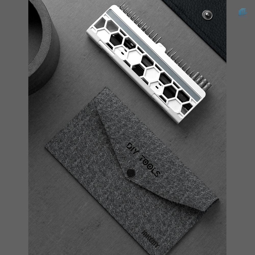 Bộ 46 Đầu Tua Vít Ổ Cắm Và Túi Đựng Bằng Hợp Kim Thép Chính Xác Cao Đa Năng JAKEMY H4 * 28MM CR-V