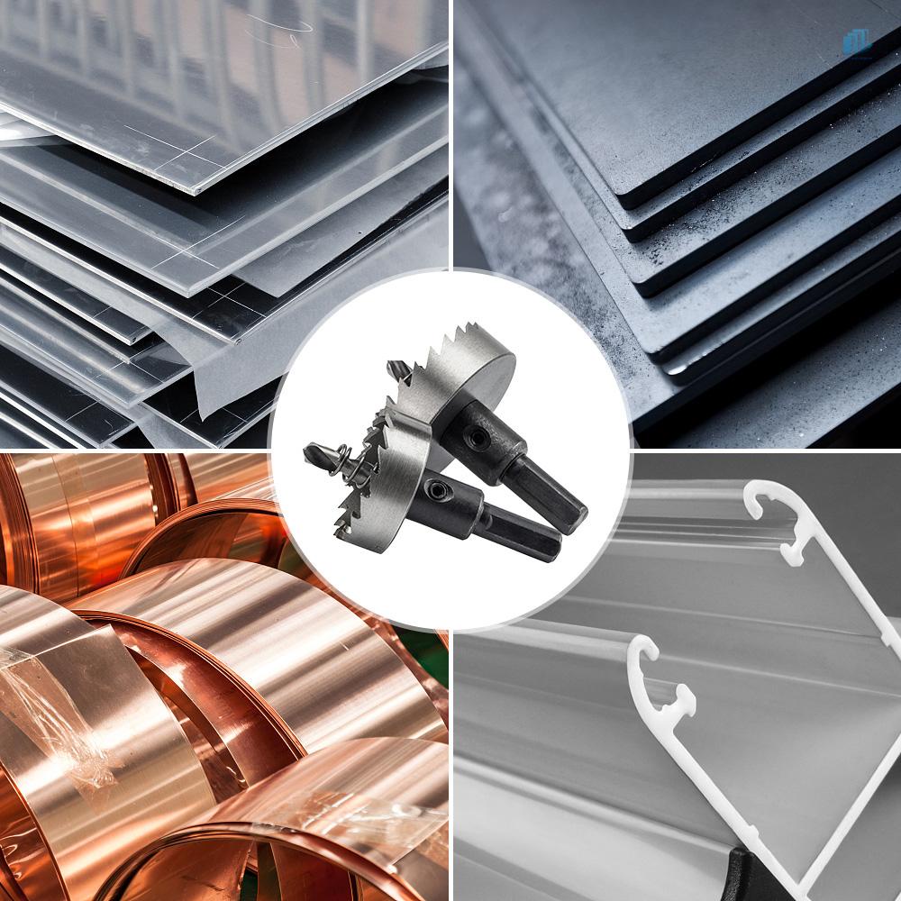 Set 6 Mũi Khoan Lỗ HSS 16 / 18.5 / 20 / 25 / 30 / 35mm Bằng Thép Không Gỉ Tiện Dụng