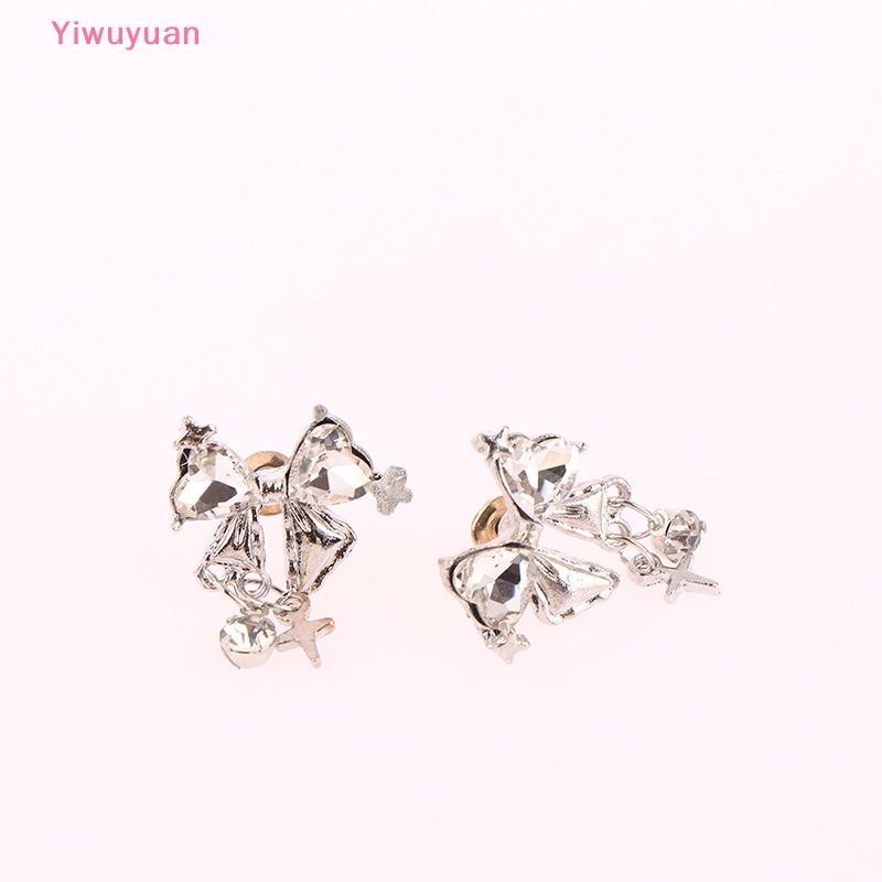 < Yiwuyuan > Bông Tai Ngọc Trai Hình Trái Tim Hoa Hồng Thanh Lịch Tinh Tế Cho Nữ S925 Mới