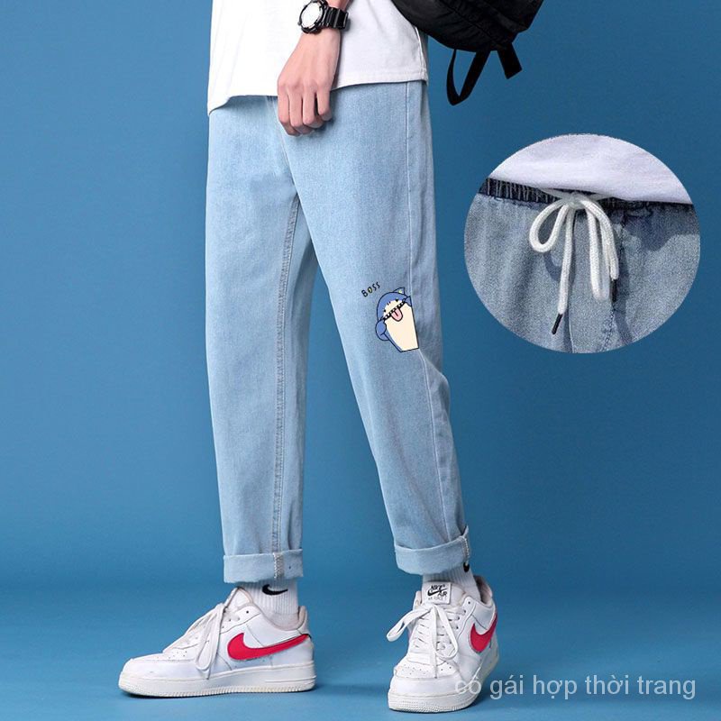 Quần Jean Ống Rộng KBP7 Phong Cách Hàn Quốc Thời Trang Mùa Xuân 2022 Cho Nam