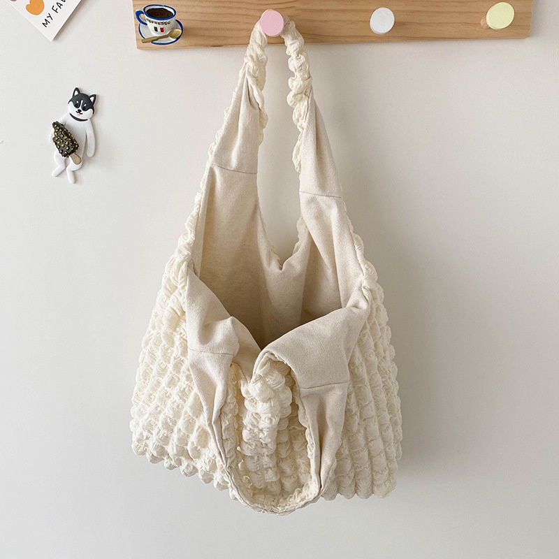 Túi đeo chéo FAWORK phao cỡ lớn vải cotton trần bông thời trang