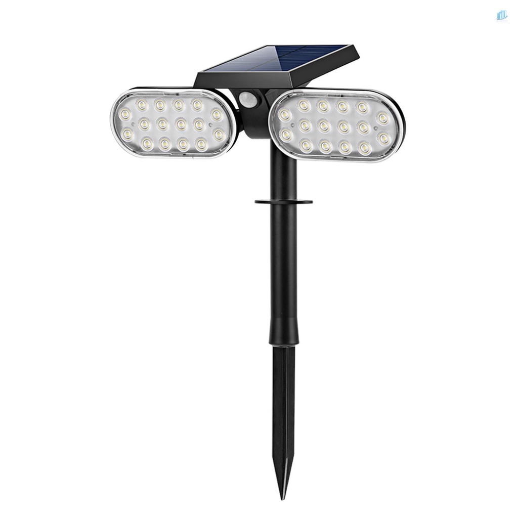Đèn LED Chiếu Sáng Sân Vườn Hai Đầu Sử Dụng Năng Lượng Mặt Trời 32 LED IP65 Chống Thấm Nước IP65 2