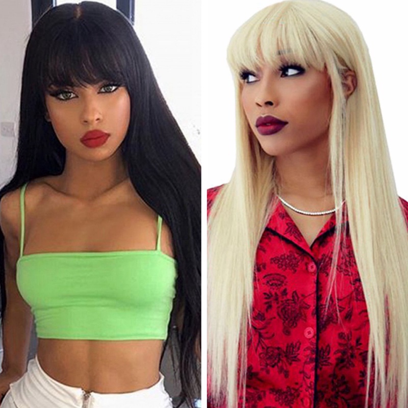 Tóc Giả Thẳng Dài 65cm Chịu Nhiệt Cao Dùng Để Hóa Trang