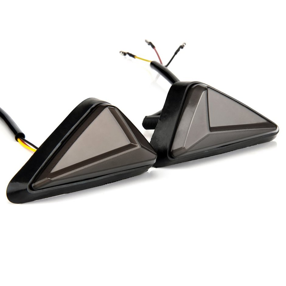1 Hình Chữ L Xe Máy Xả Núi Tam Giác LED Tín Hiệu Đèn Báo DRL Blinker LED Nhan