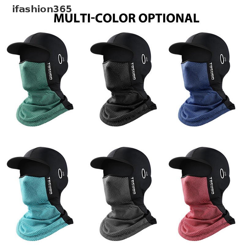 [ifashion365] Mũ Trùm Đầu Chống Nắng Bằng Lụa Lạnh Cho Xe Máy Mùa Hè VN