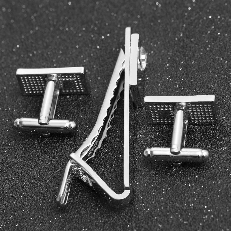 Kẹp Cà Vạt Đính Đá Thời Trang Cho Nam