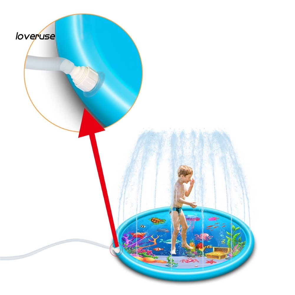 Đệm Bơm Hơi Phun Nước Hình Động Vật Biển Mùa Hè Cho Trẻ Em