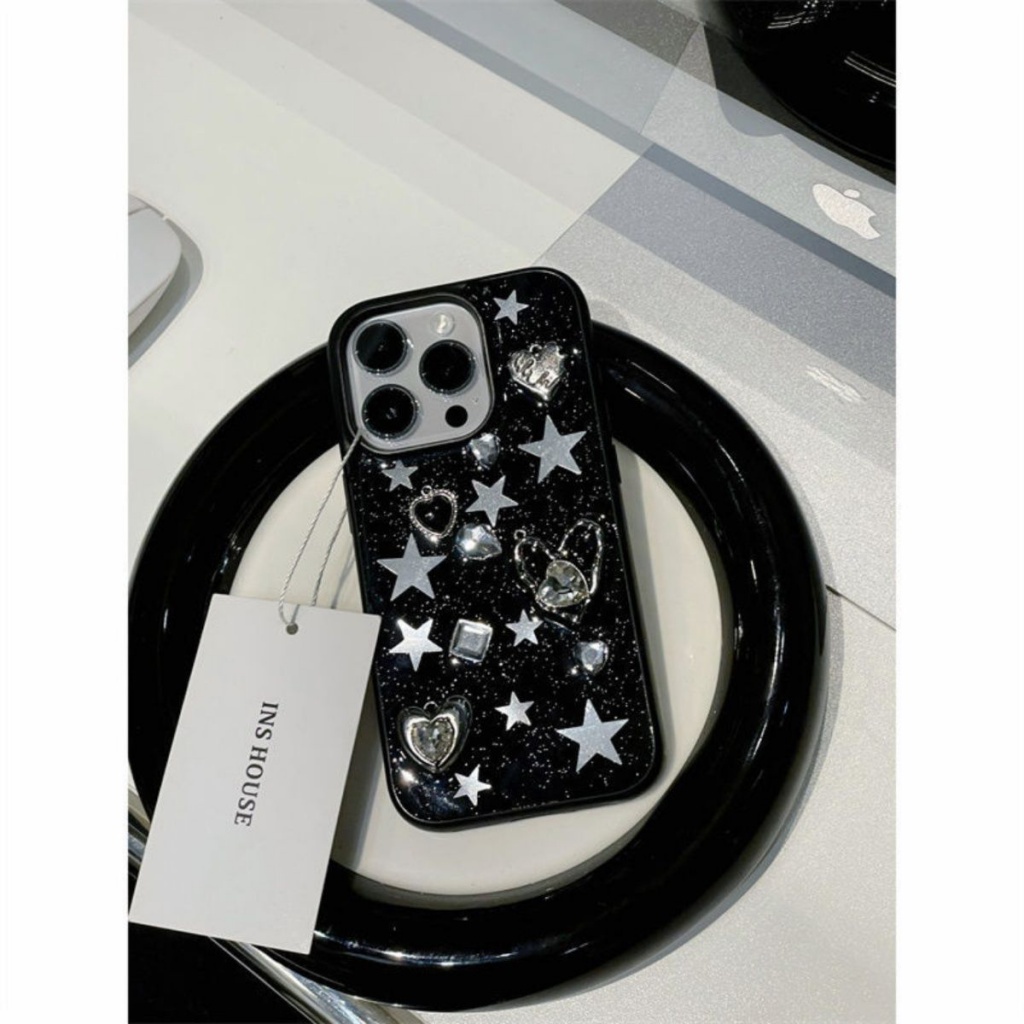 Ốp Điện Thoại Epoxy Màu Đen Chống Rơi Ba Chiều Cho Apple Iphone 14promax 13 11 14pro 13pro 14