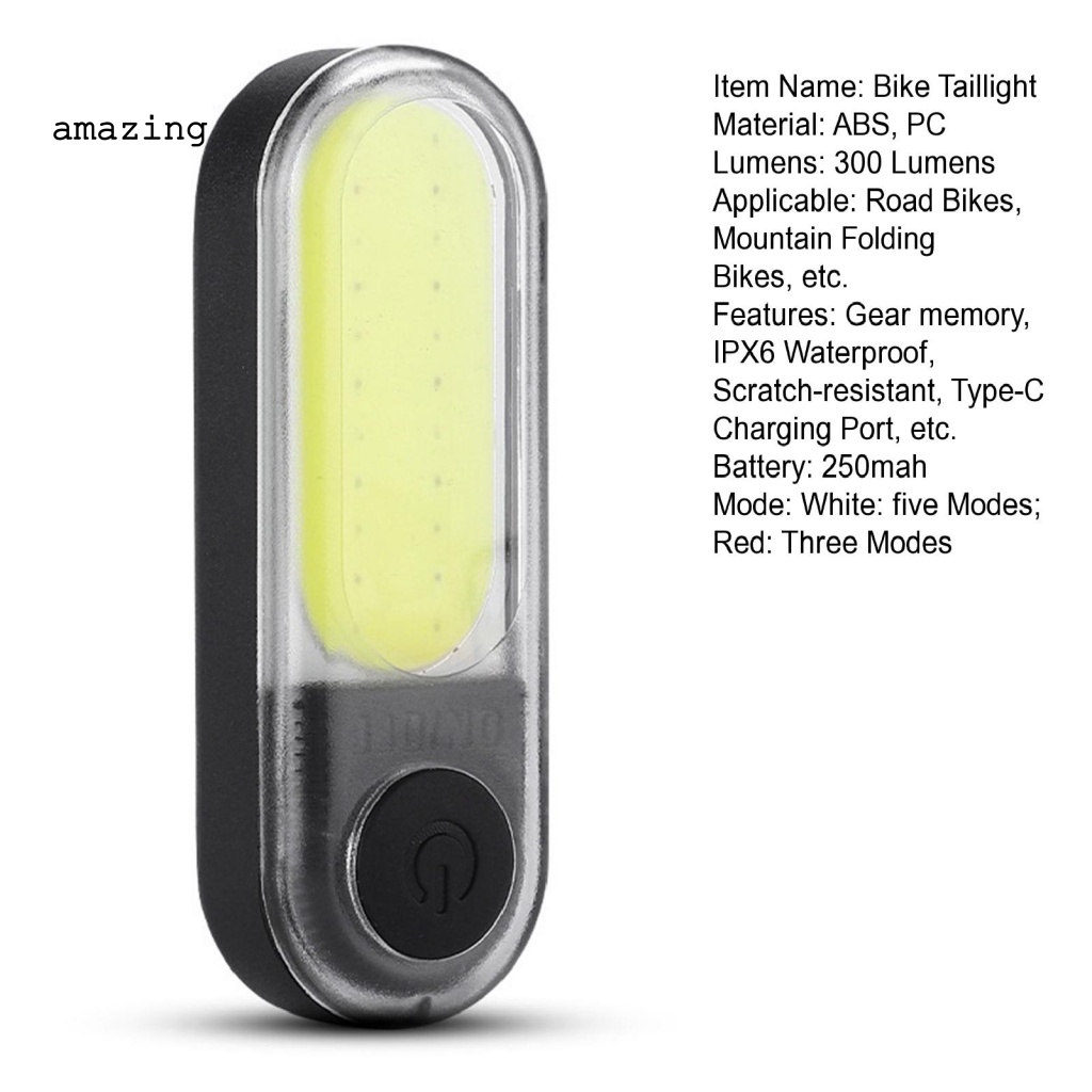 1 Bộ Đèn Đuôi Xe Đạp Ánh Sáng Xanh Chống Nước IPX6