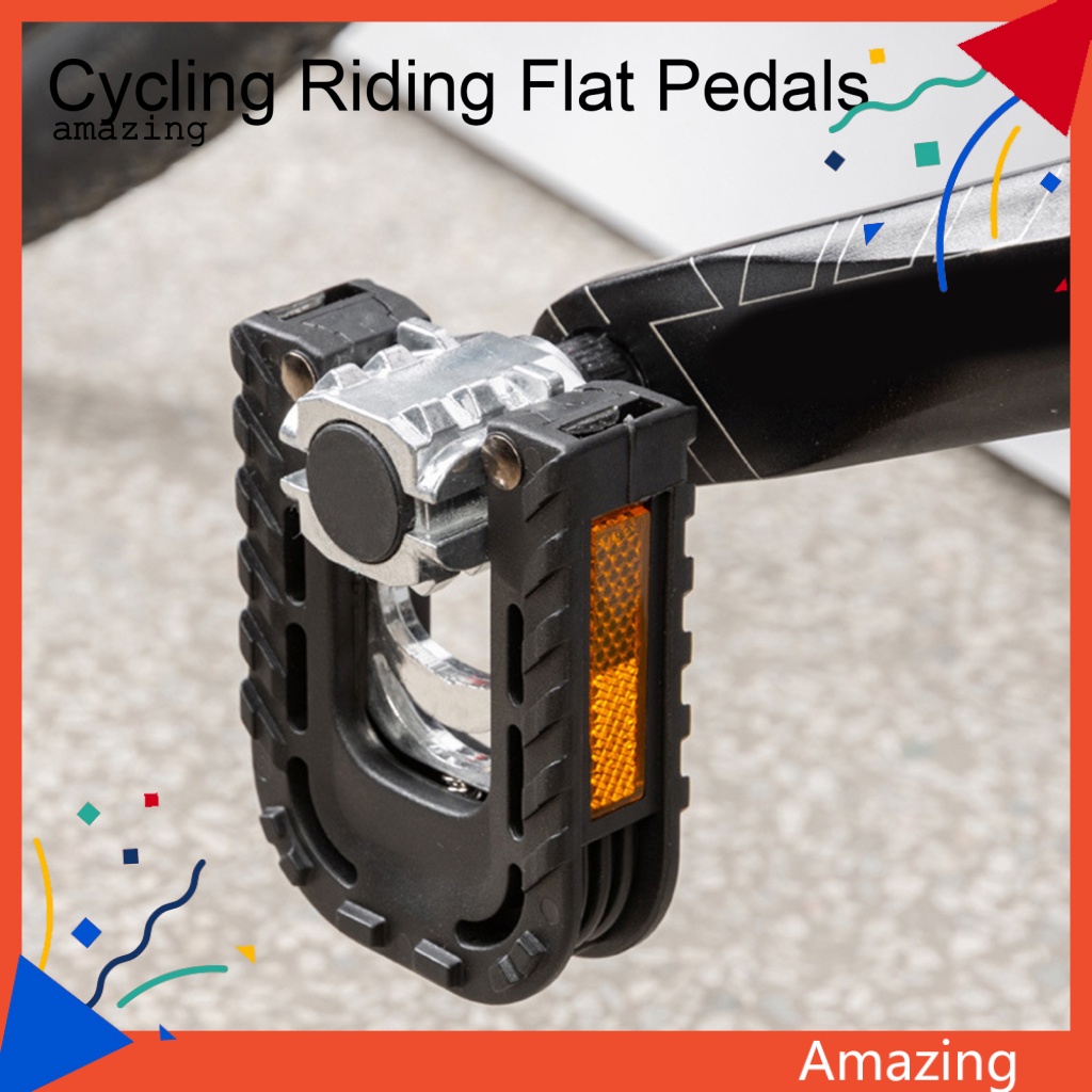 1 Cặp Bàn Đạp Phẳng Chống Mài Mòn Dễ Lắp Đặt Dành Cho Xe Đạp Leo Núi