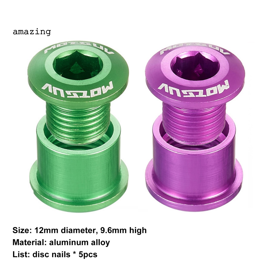 Set 5 Ốc Vít Nhỏ Gọn Chống Ăn Mòn Dùng Sửa Chữa Đĩa Xích