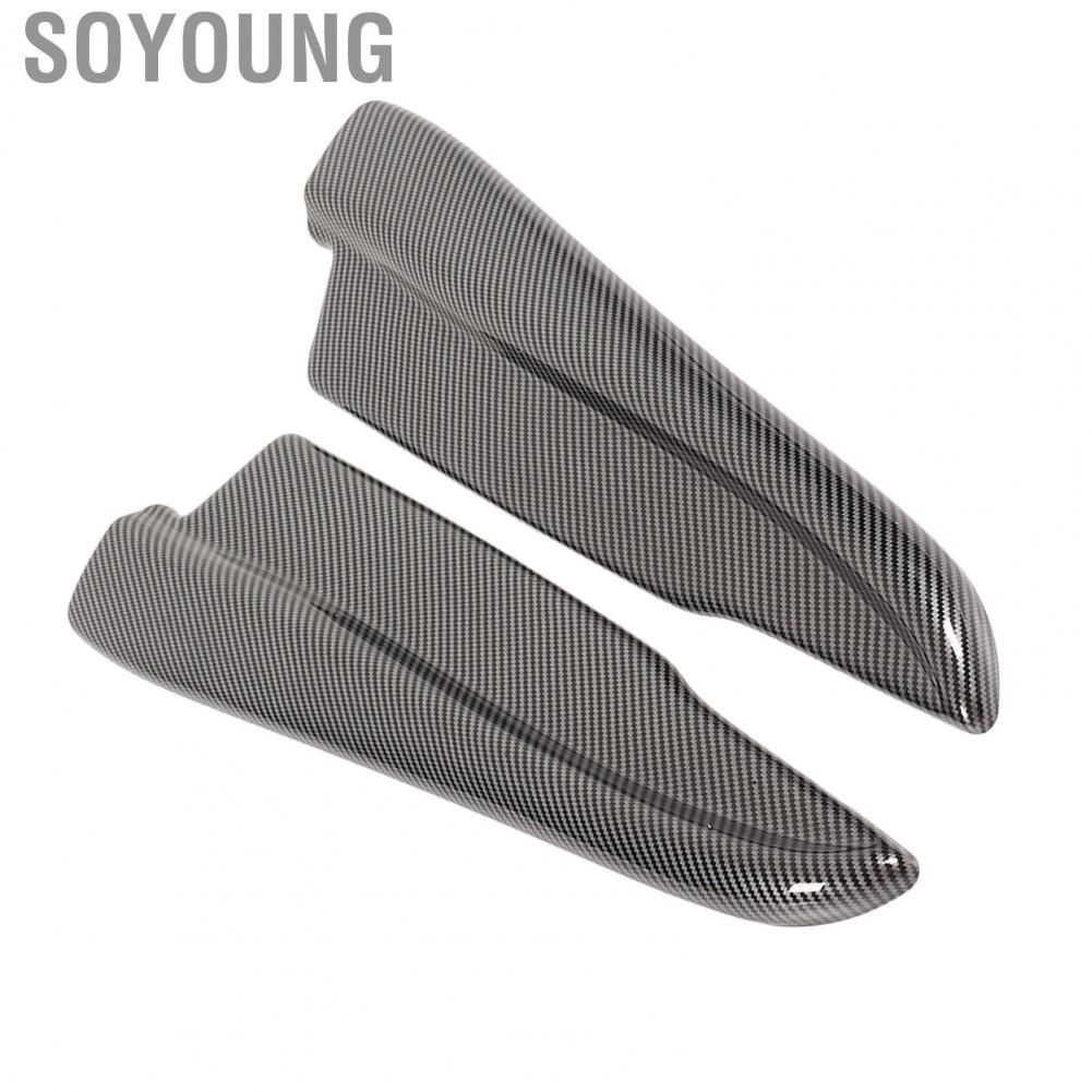 Soyoung Rear Lower Spoiler  Carbon Fiber Style Wearproof Lightweight Rear Bumper Lip  for Car Exterior