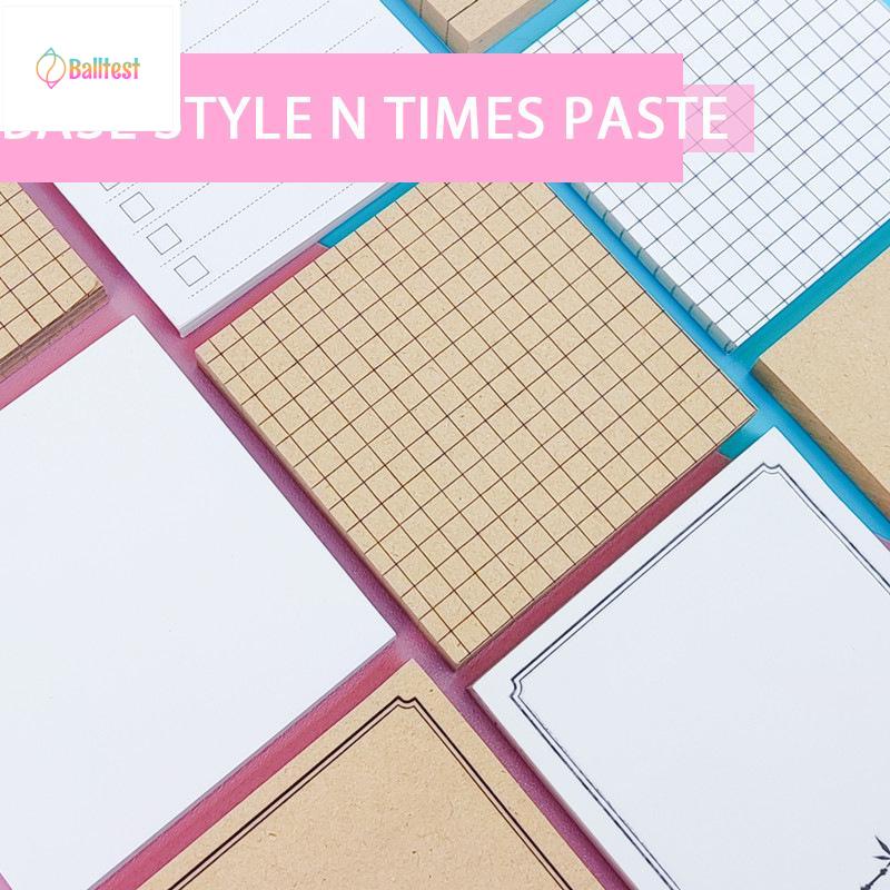 💜Giấy ghi chú hình vuông, giấy note 80 trang kiểu dáng đơn giản tiện dụng