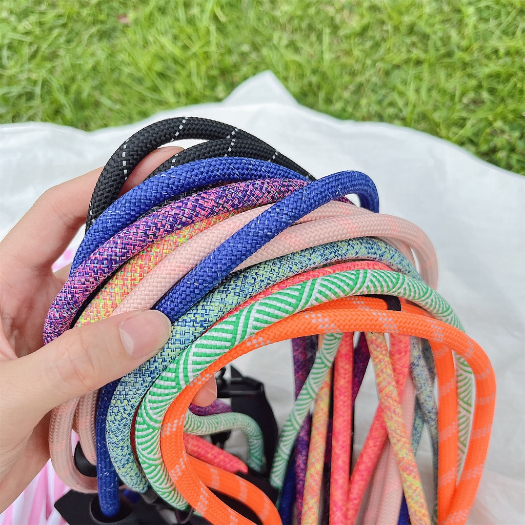 Dây Đeo Cổ Nylon Màu Trơn Có Ngăn Đựng Thẻ ID + Móc Chìa Khóa Cho iphone / airpods Ốp